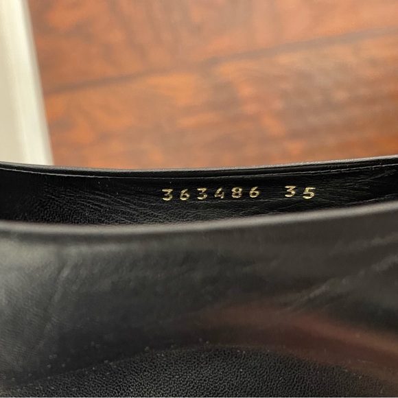 Balenciaga Black Leather Knife Wedge Pointed Toe Pumps EU Size 35 - Picture 6 of 10